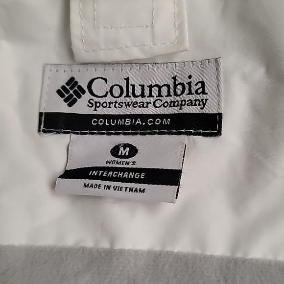Columbia Omni-Tech Winter Coat Green & White Med - Picture 7 of 8